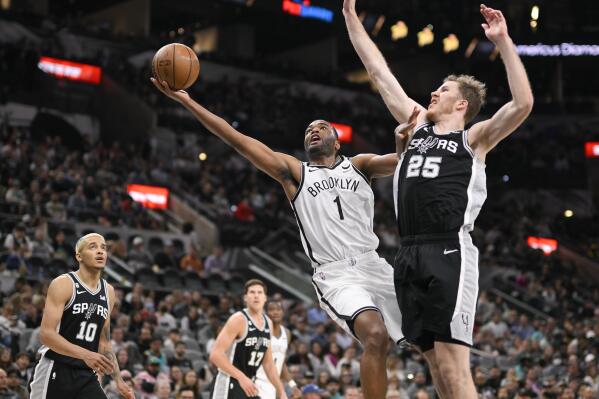 Johnson hits career high 36 Spurs top Nets end 5 game skid AP News